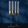 Set of 2 SoHo Champagne Flutes Gold